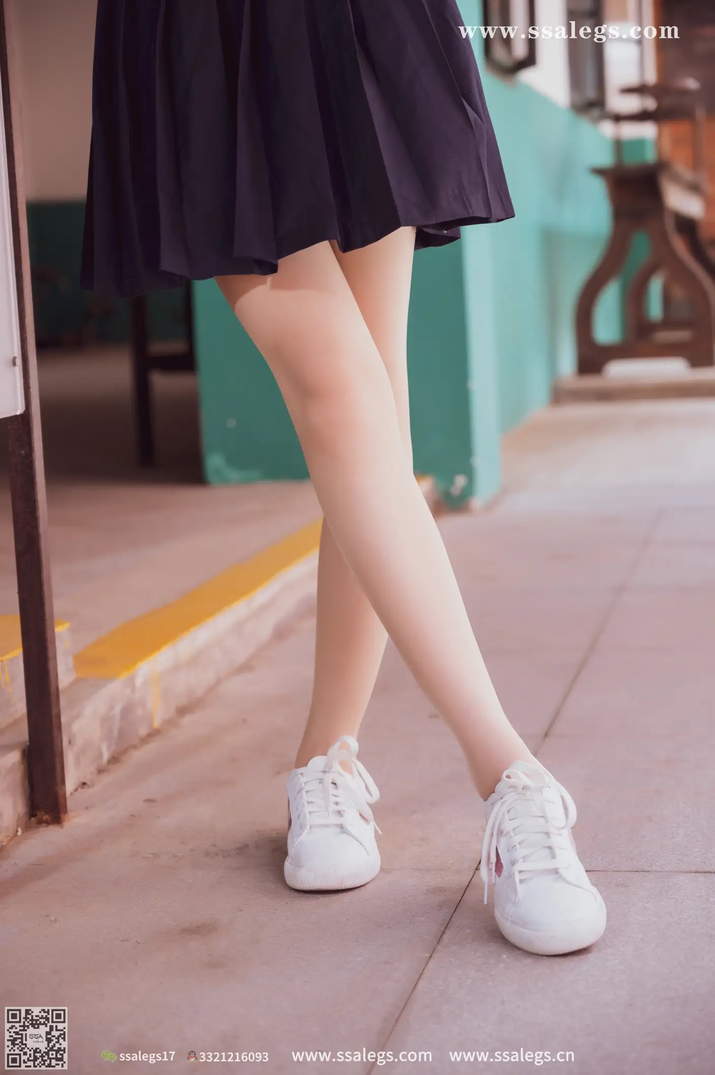 [SSA丝社] NO.422 漫漫白色jk制服肉丝写真(下)、丝社、美足#[134P]-019