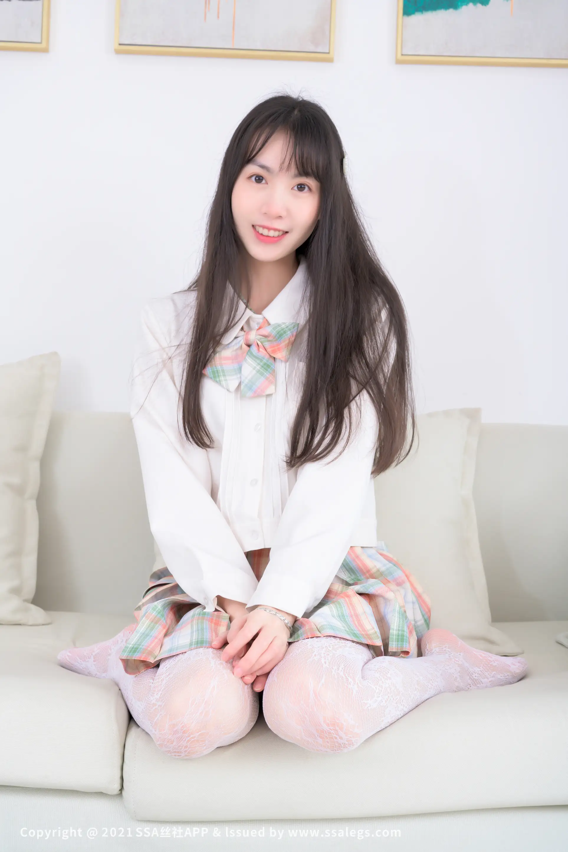 [SSA丝社] NO.676 腿模团团的白色网袜(上)#[109P]-100