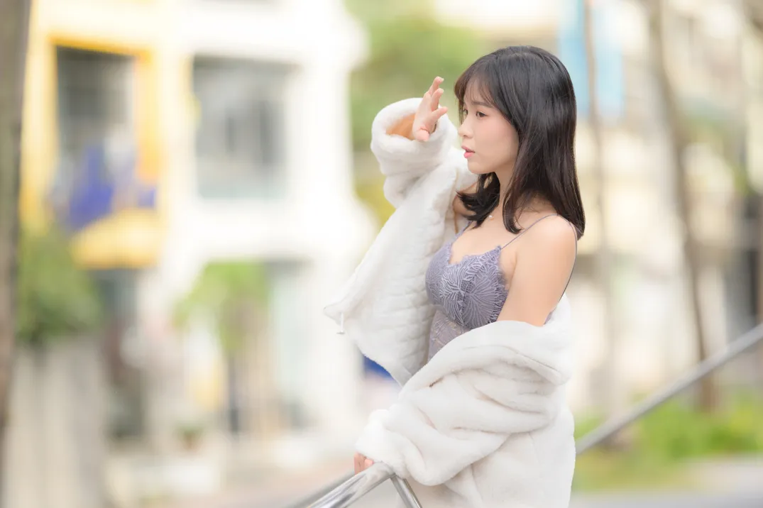 [街拍丝足] NO.215 YoYo 牛仔短裤长靴 #街拍丝足、美足#[109P]-069