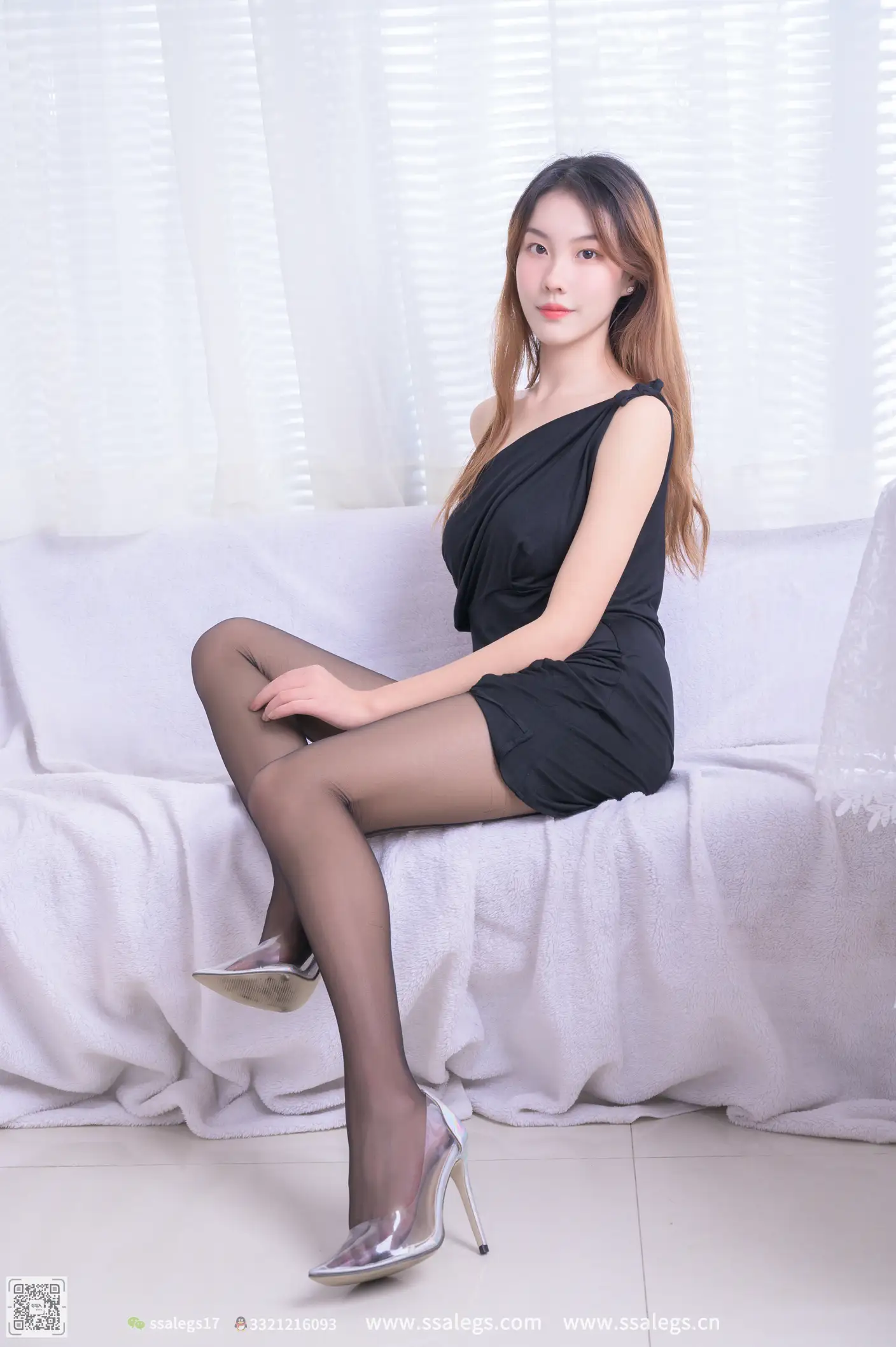 [SSA丝社] NO.512 素素 黑丝袜写真（上)、丝社、美足#[129P]-017