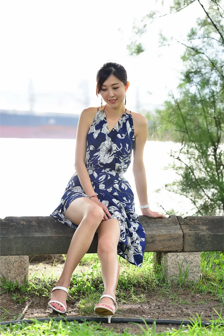 [街拍丝足] NO.196 赵婷婷 连衣裙凉高美腿 #街拍丝足、美足#[122P]-072