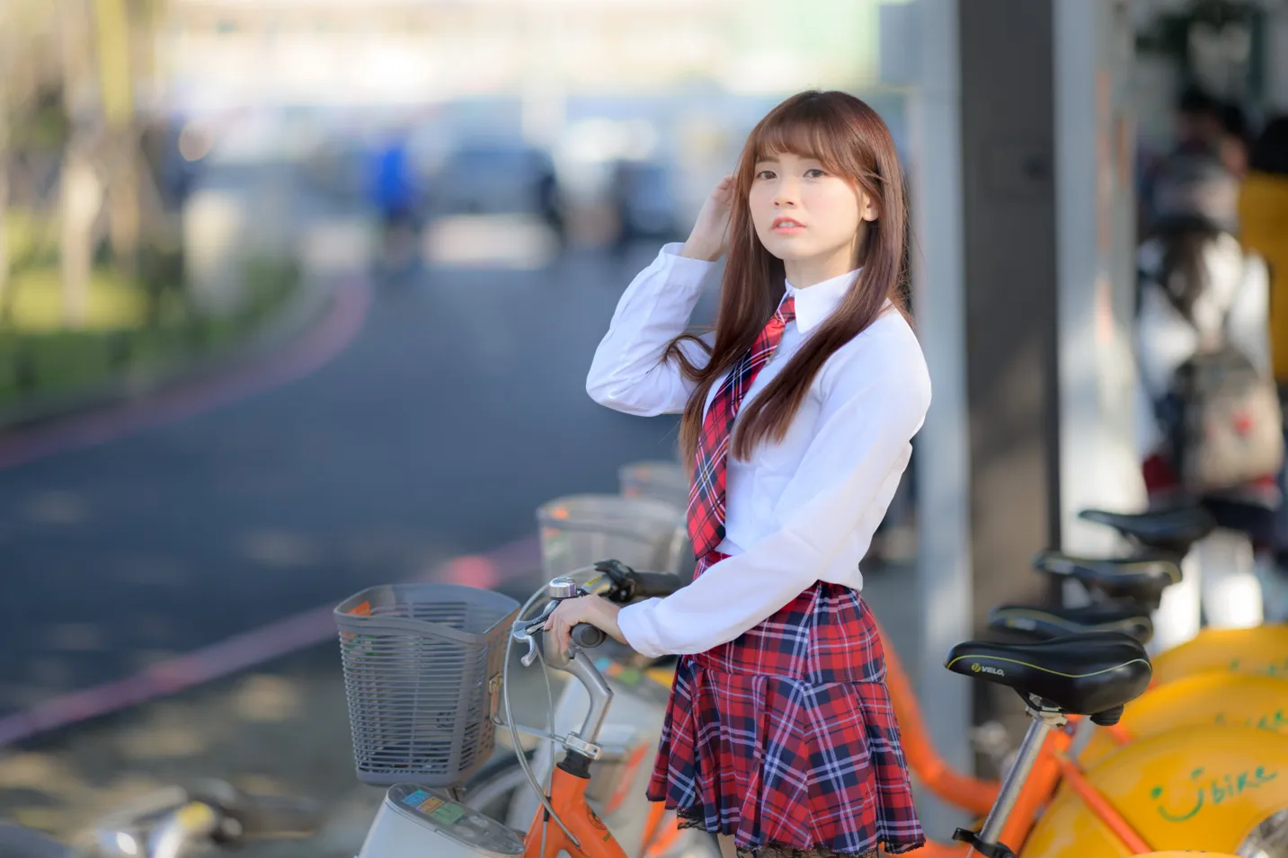 [街拍丝足] NO.233 学生制服高跟 #街拍丝足、美足#[157P]-016
