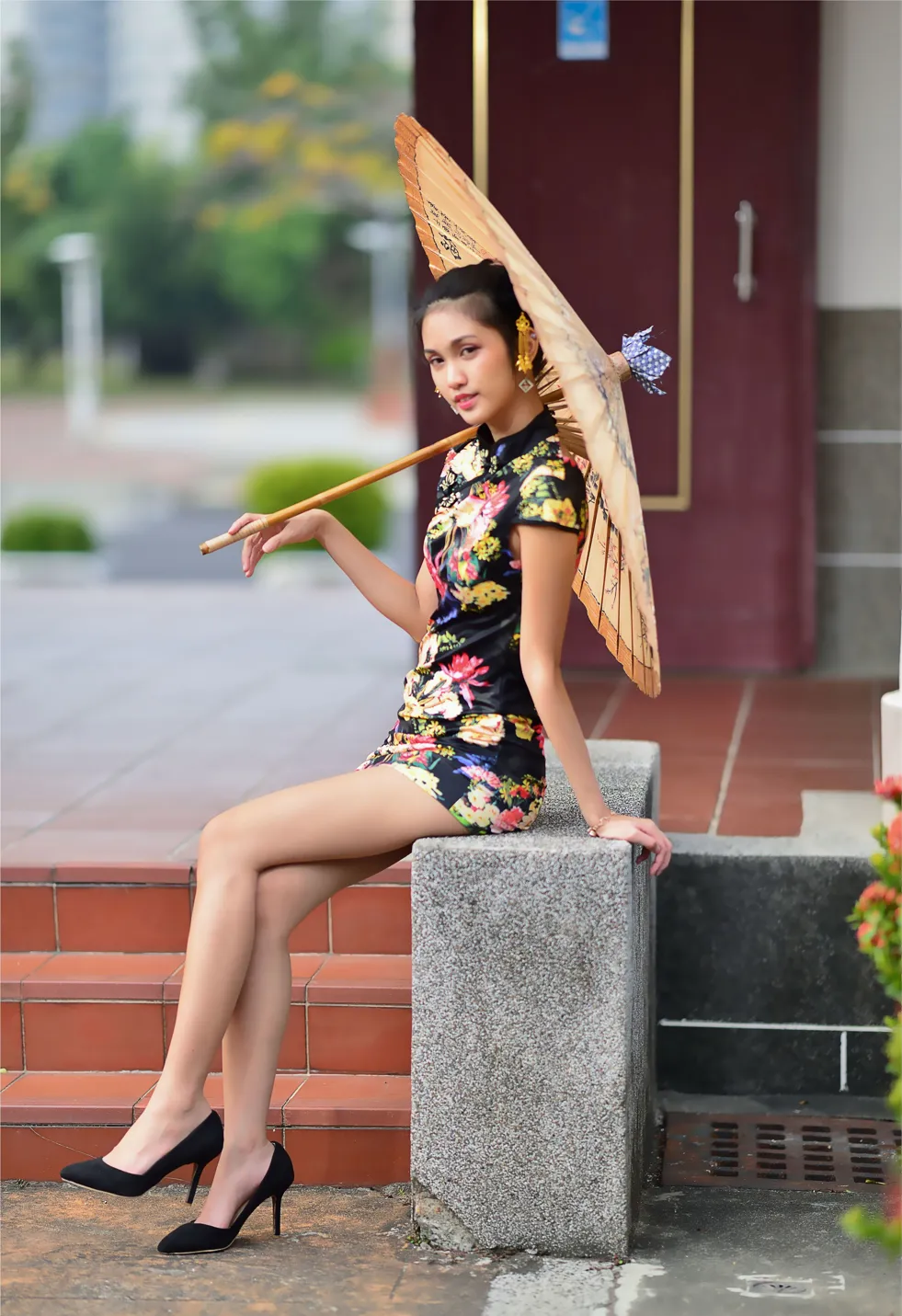 [街拍丝足] NO.191 陈濛欣 短旗袍高跟美腿 #街拍丝足、美足#[100P]-007