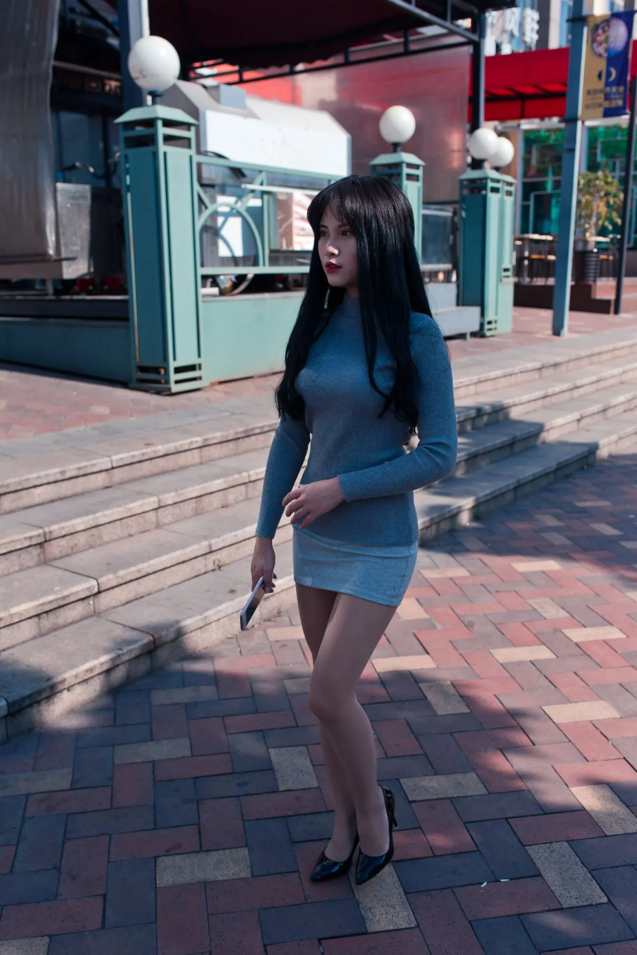 [街拍丝足] NO.084 休闲书屋里的短裙肉丝美女萌宝儿 #街拍丝足、美足#[79P]-002