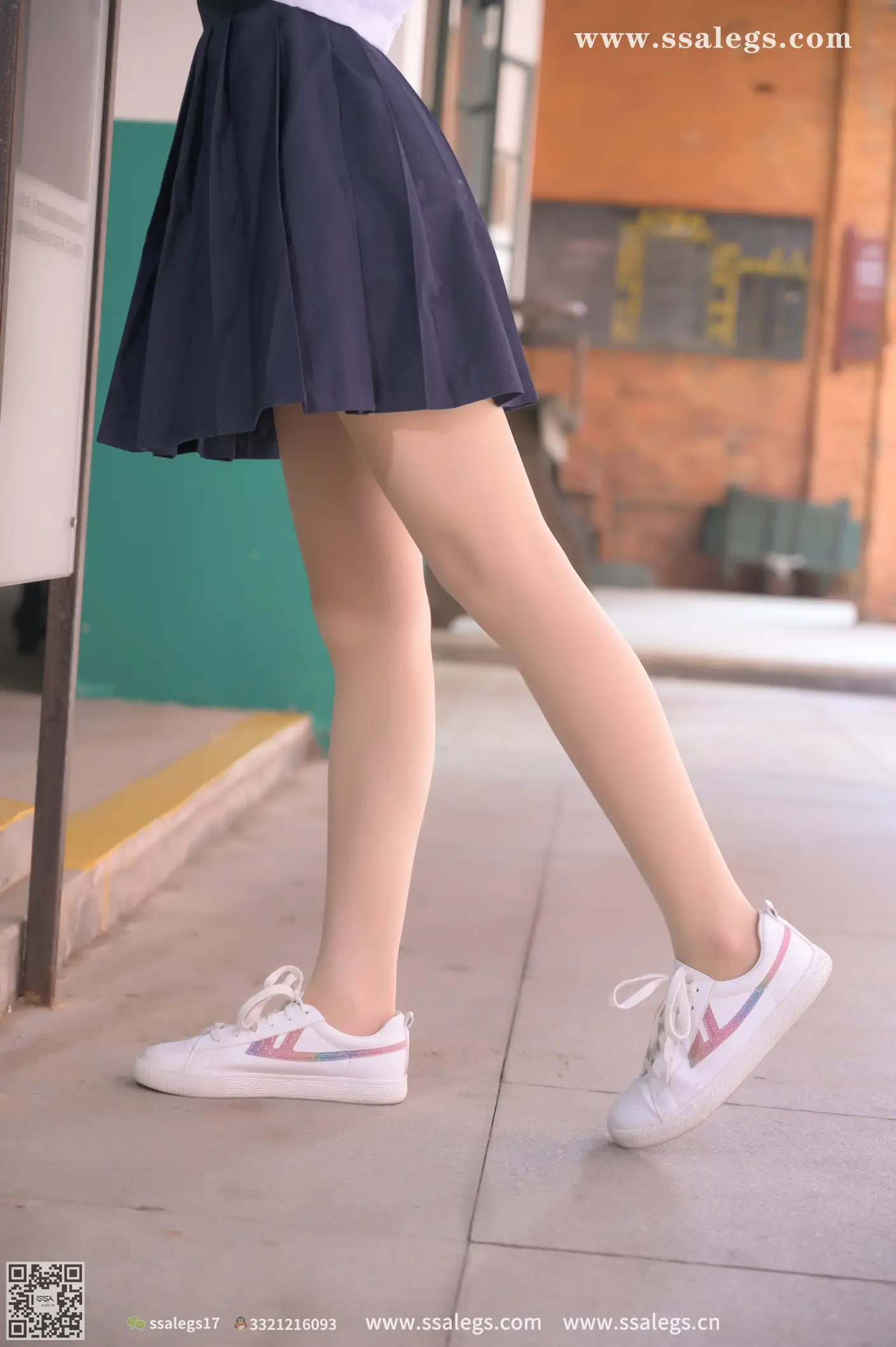 [SSA丝社] NO.422 漫漫白色jk制服肉丝写真(下)、丝社、美足#[134P]-013