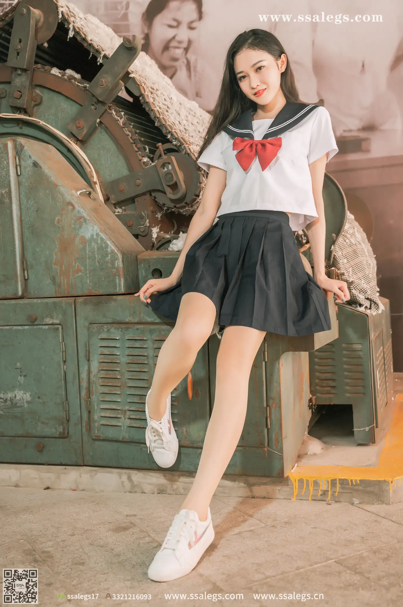 [SSA丝社] NO.421 漫漫白色jk制服肉丝写真(上)、丝社、美足#[135P]-123