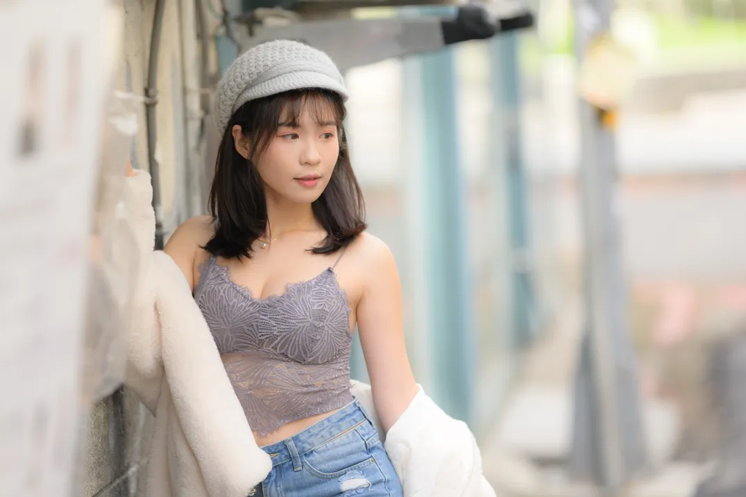 [街拍丝足] NO.215 YoYo 牛仔短裤长靴 #街拍丝足、美足#[109P]-097