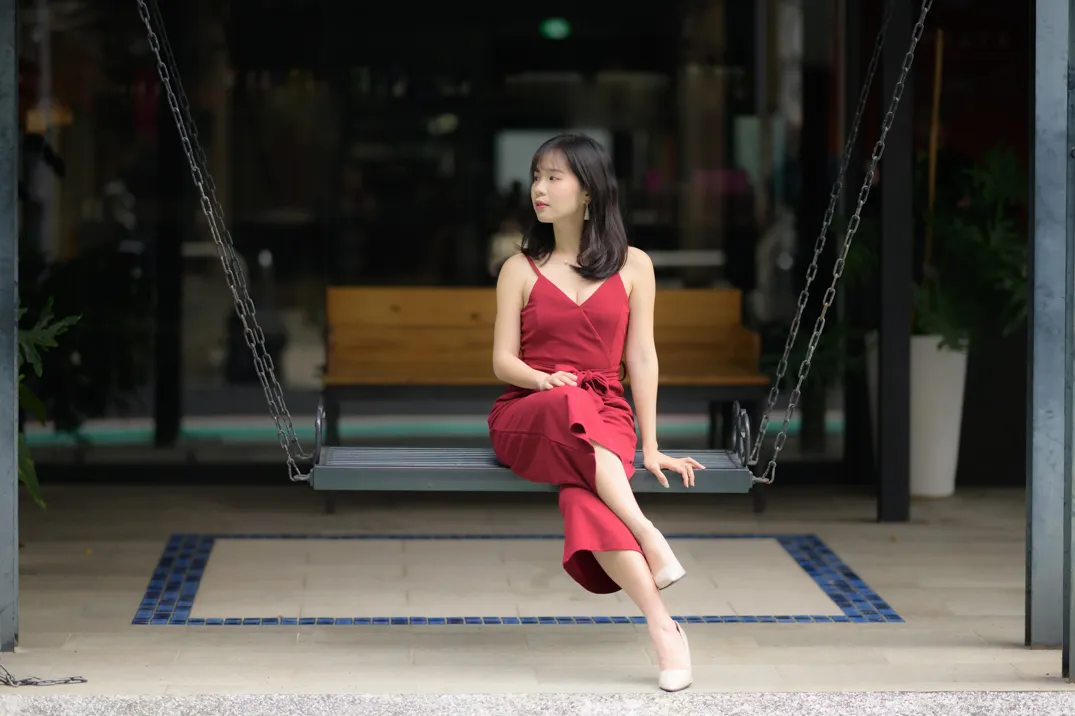 [街拍丝足] NO.217 YoYo 气质连衣长裤高跟  #街拍丝足、美足#[112P]-101