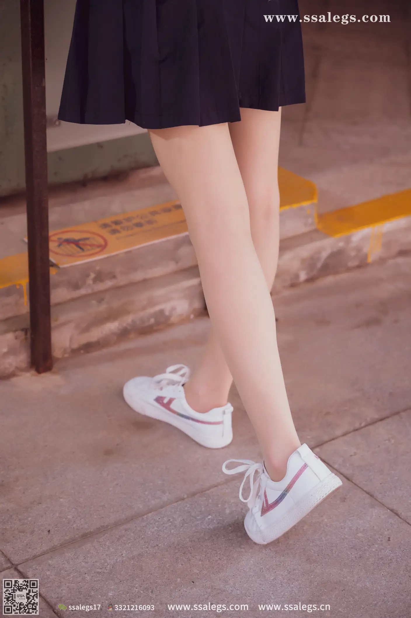 [SSA丝社] NO.422 漫漫白色jk制服肉丝写真(下)、丝社、美足#[134P]-014