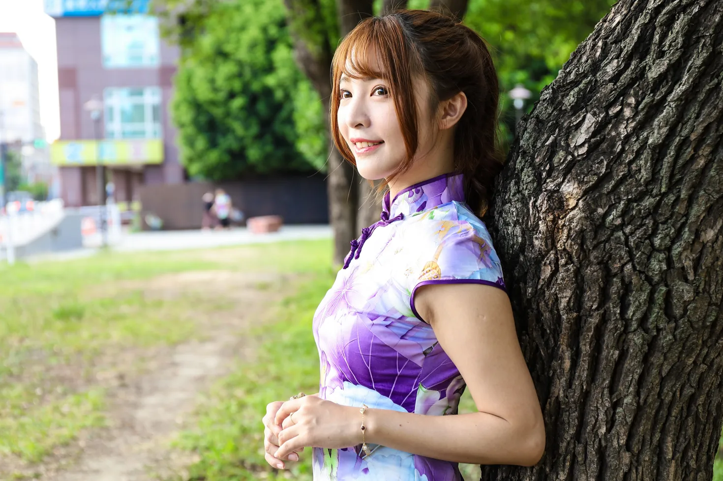 [街拍丝足] NO.136 Shiang Min 旗袍高跟美腿 #街拍丝足、美足#[50P]-034