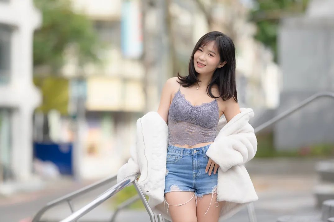 [街拍丝足] NO.215 YoYo 牛仔短裤长靴 #街拍丝足、美足#[109P]-062