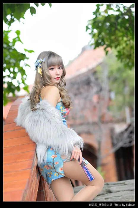 [街拍丝足] NO.069  薛凯云 林安泰古厝 高跟美腿外拍 #街拍丝足、美足#[76P]-008