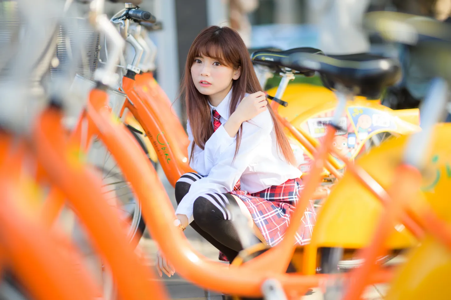 [街拍丝足] NO.233 学生制服高跟 #街拍丝足、美足#[157P]-060