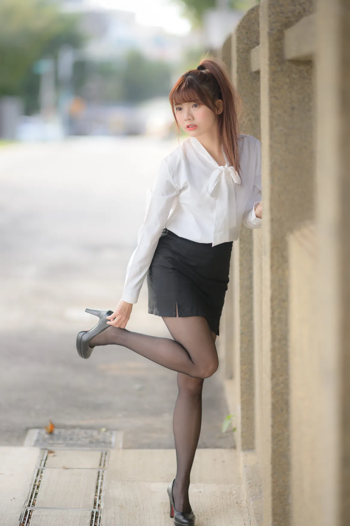 [街拍丝足] NO.237 OL黑丝制服高跟 #街拍丝足、美足#[296P]-066