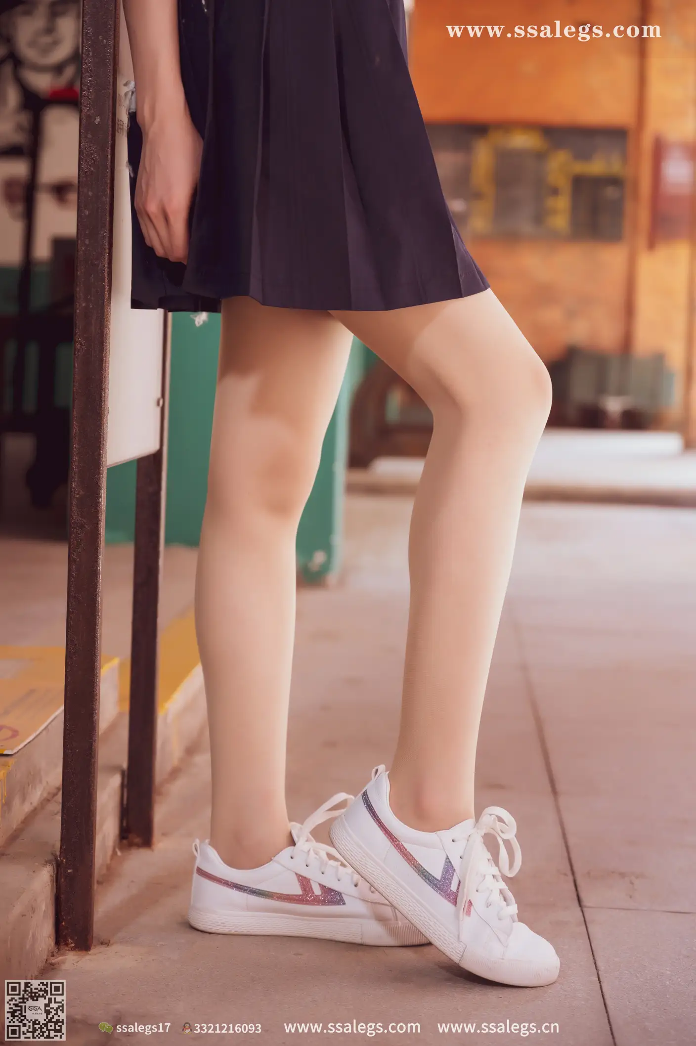 [SSA丝社] NO.422 漫漫白色jk制服肉丝写真(下)、丝社、美足#[134P]-009