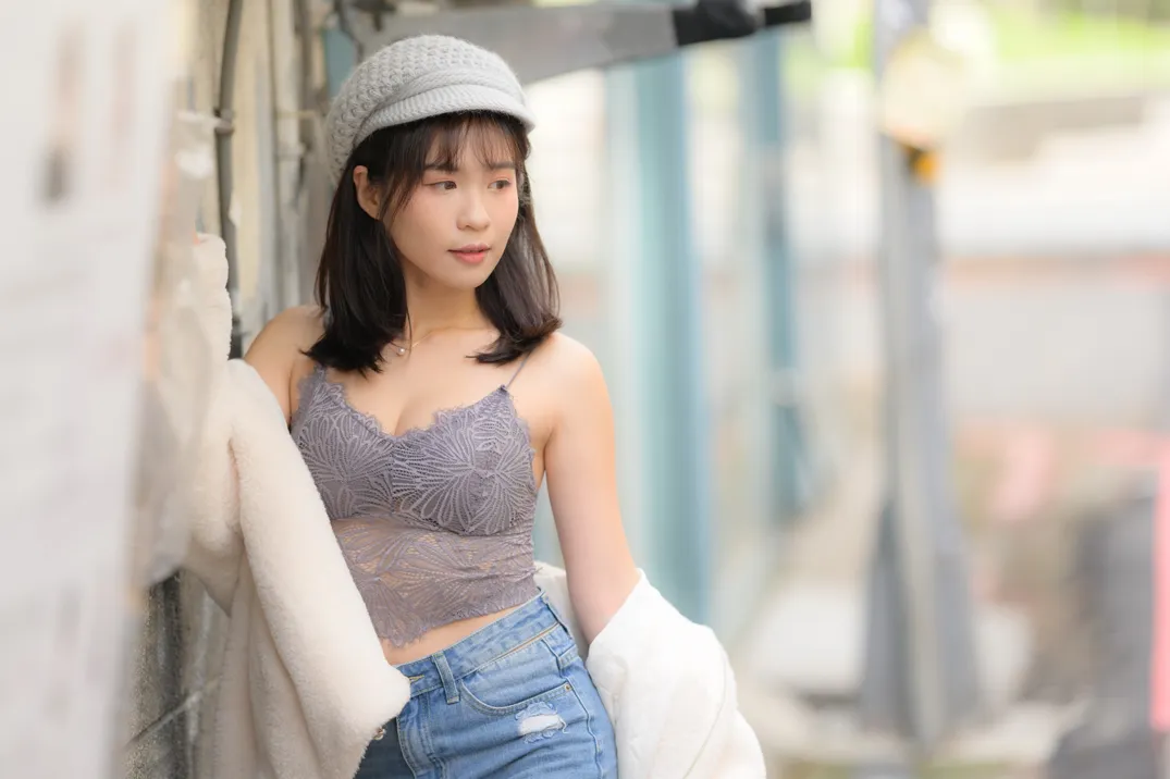 [街拍丝足] NO.215 YoYo 牛仔短裤长靴 #街拍丝足、美足#[109P]-098