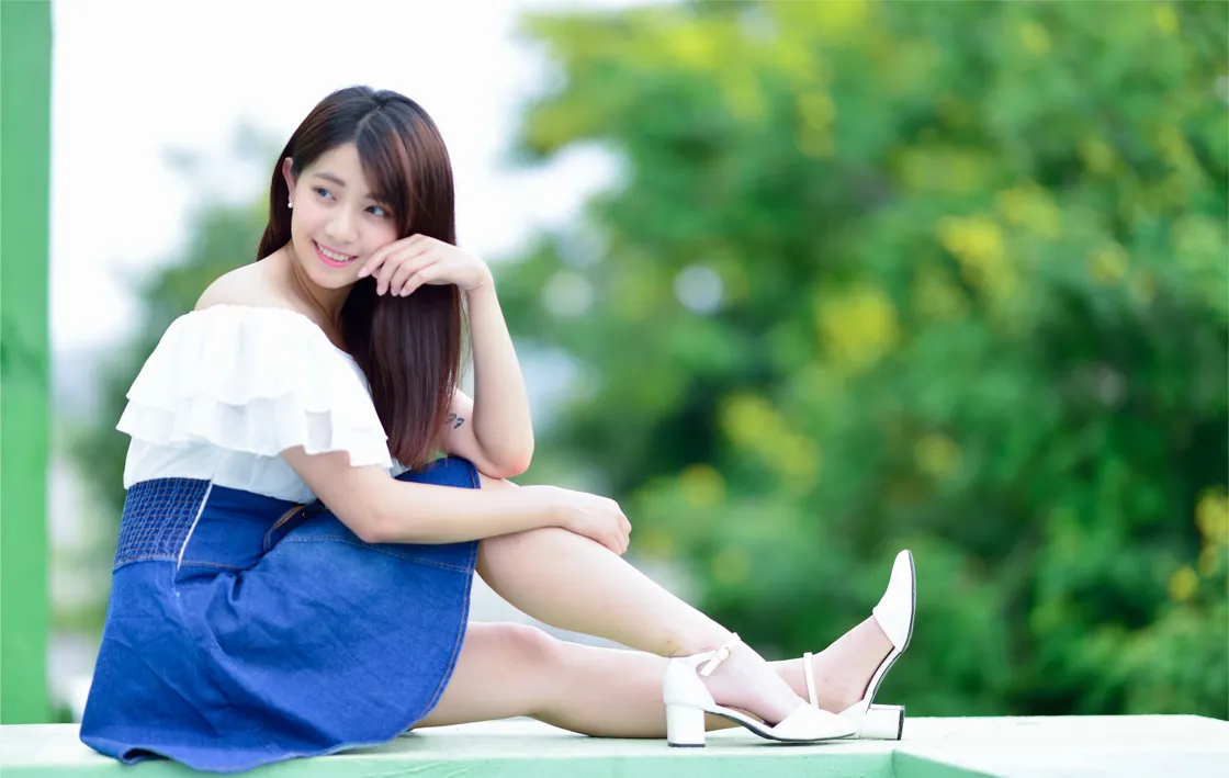 [街拍丝足] NO.168 姍姍 牛仔短裙涼高美腿 #街拍丝足、美足#[35P]-006