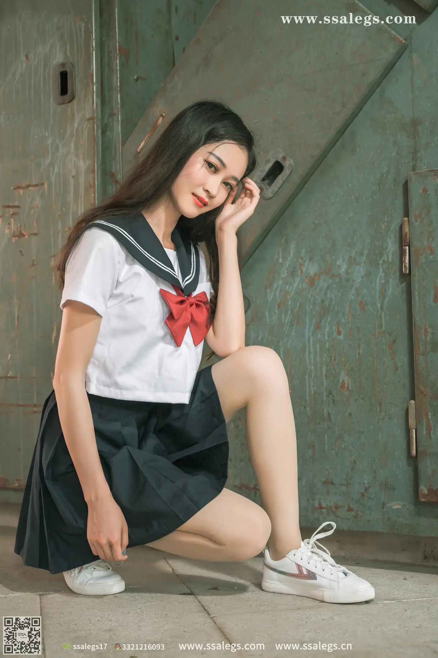 [SSA丝社] NO.421 漫漫白色jk制服肉丝写真(上)、丝社、美足#[135P]-120