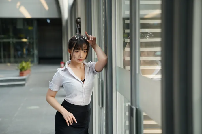 [街拍丝足] NO.078  陈家琳 OL短裙 高跟美腿外拍 #街拍丝足、美足#[100P]-007