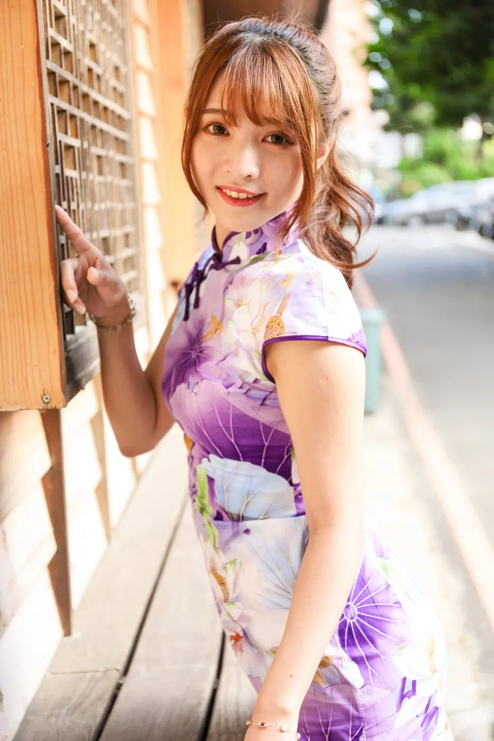 [街拍丝足] NO.136 Shiang Min 旗袍高跟美腿 #街拍丝足、美足#[50P]-028