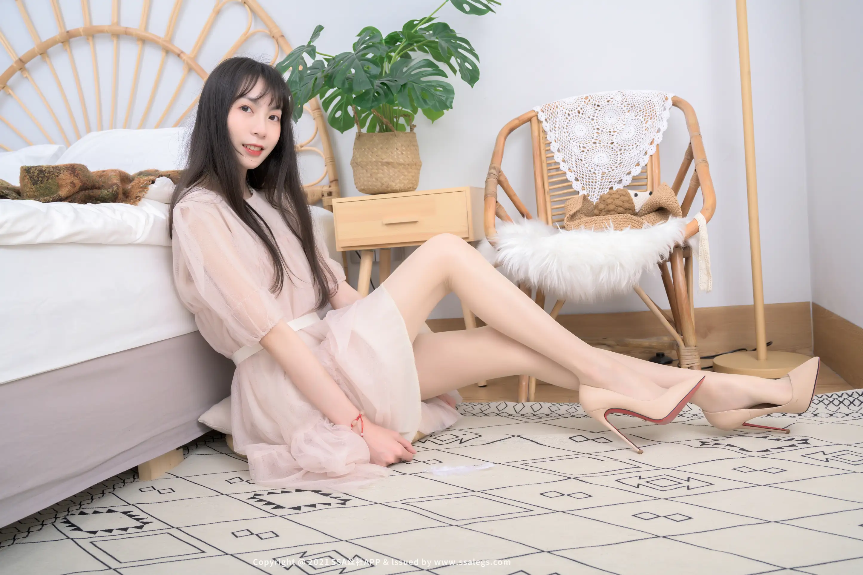 [SSA丝社] NO.764 模特团团的肉色油亮开裆丝袜(上)#[124P]-082