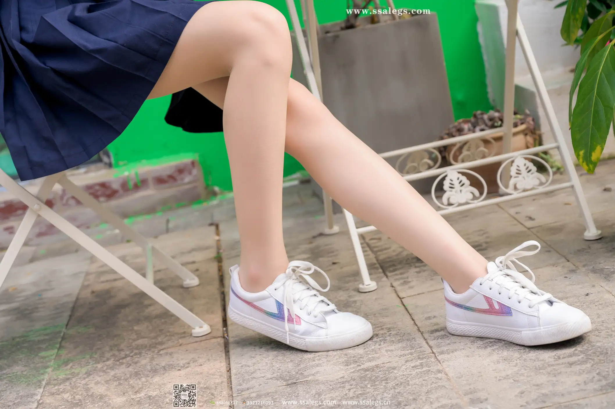 [SSA丝社] NO.422 漫漫白色jk制服肉丝写真(下)、丝社、美足#[134P]-060