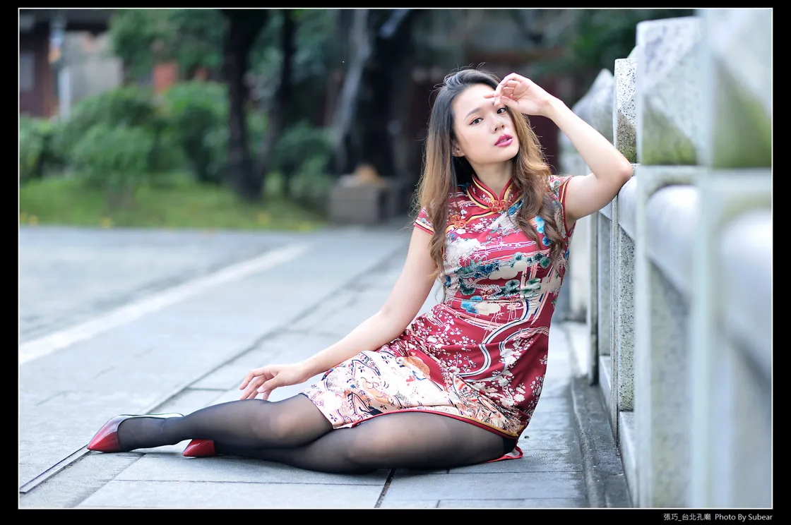 [街拍丝足] NO.098 张巧 旗袍黑丝高跟美腿 #街拍丝足、美足#[54P]-027