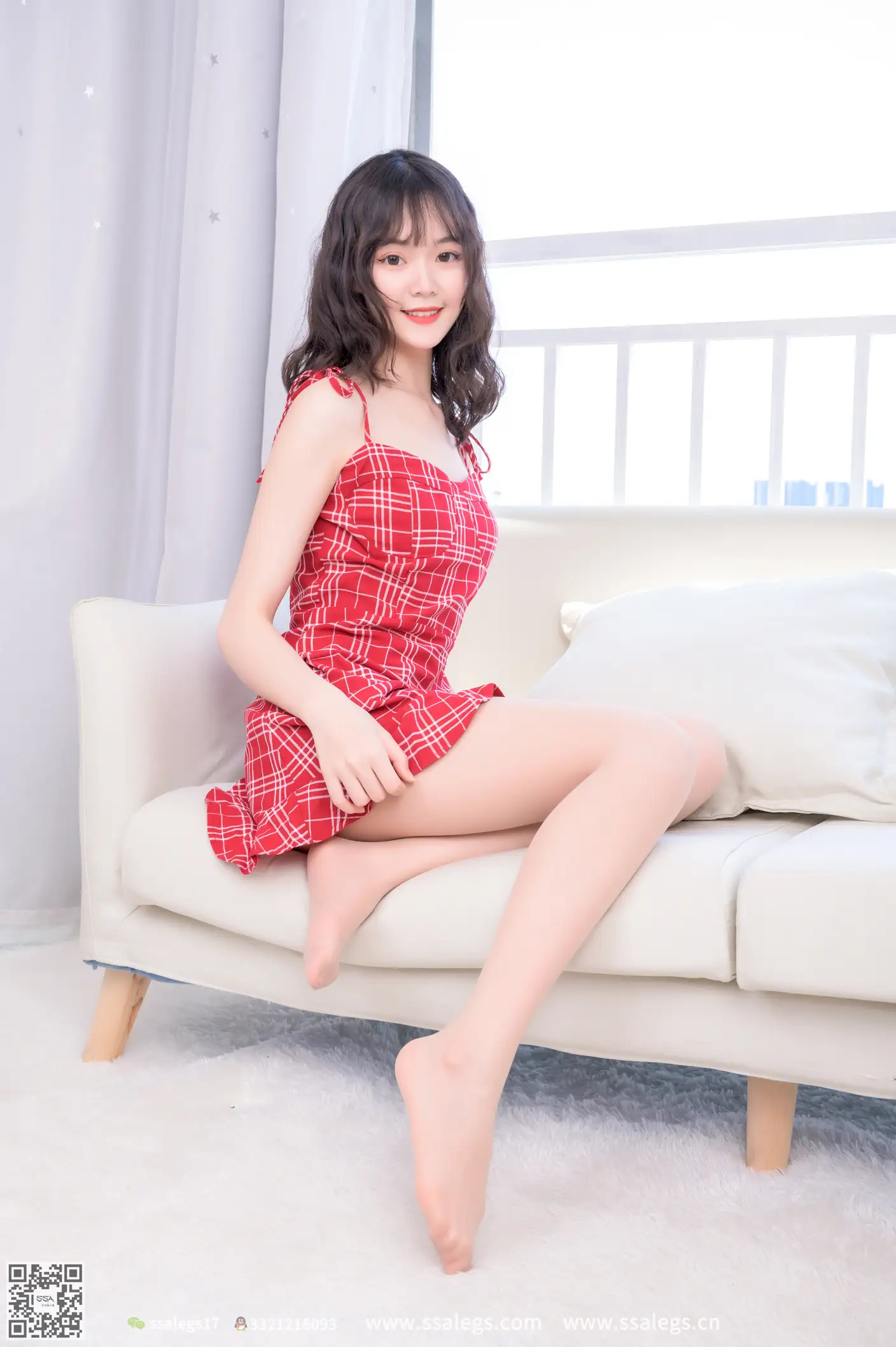 [SSA丝社] NO.416 阳阳我的红格子短裙(下)、丝社、美足#[112P]-074