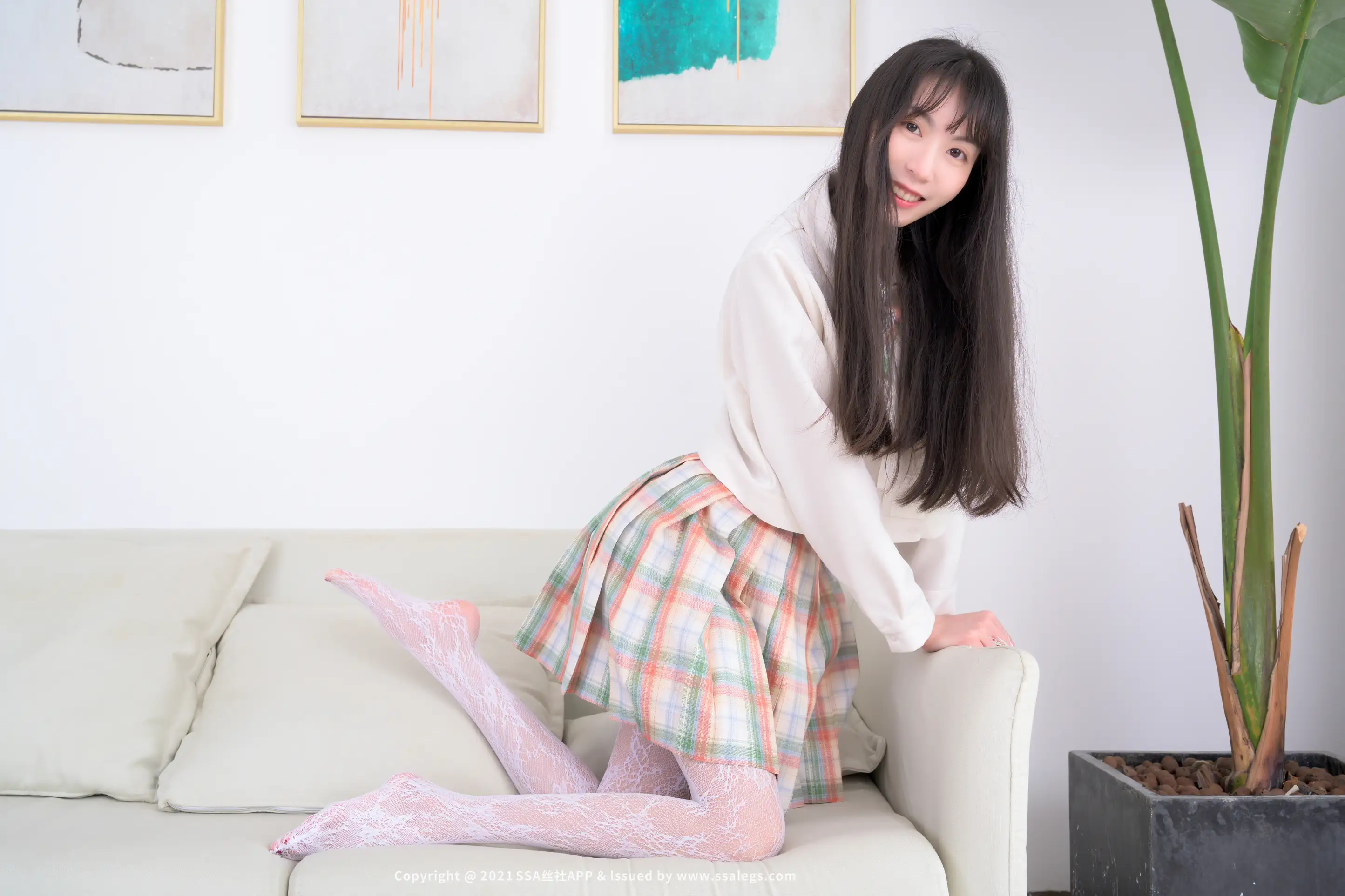 [SSA丝社] NO.677 腿模团团的白色网袜(下)#[109P]-078