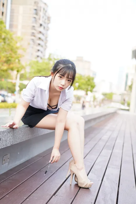 [街拍丝足] NO.078  陈家琳 OL短裙 高跟美腿外拍 #街拍丝足、美足#[100P]-027