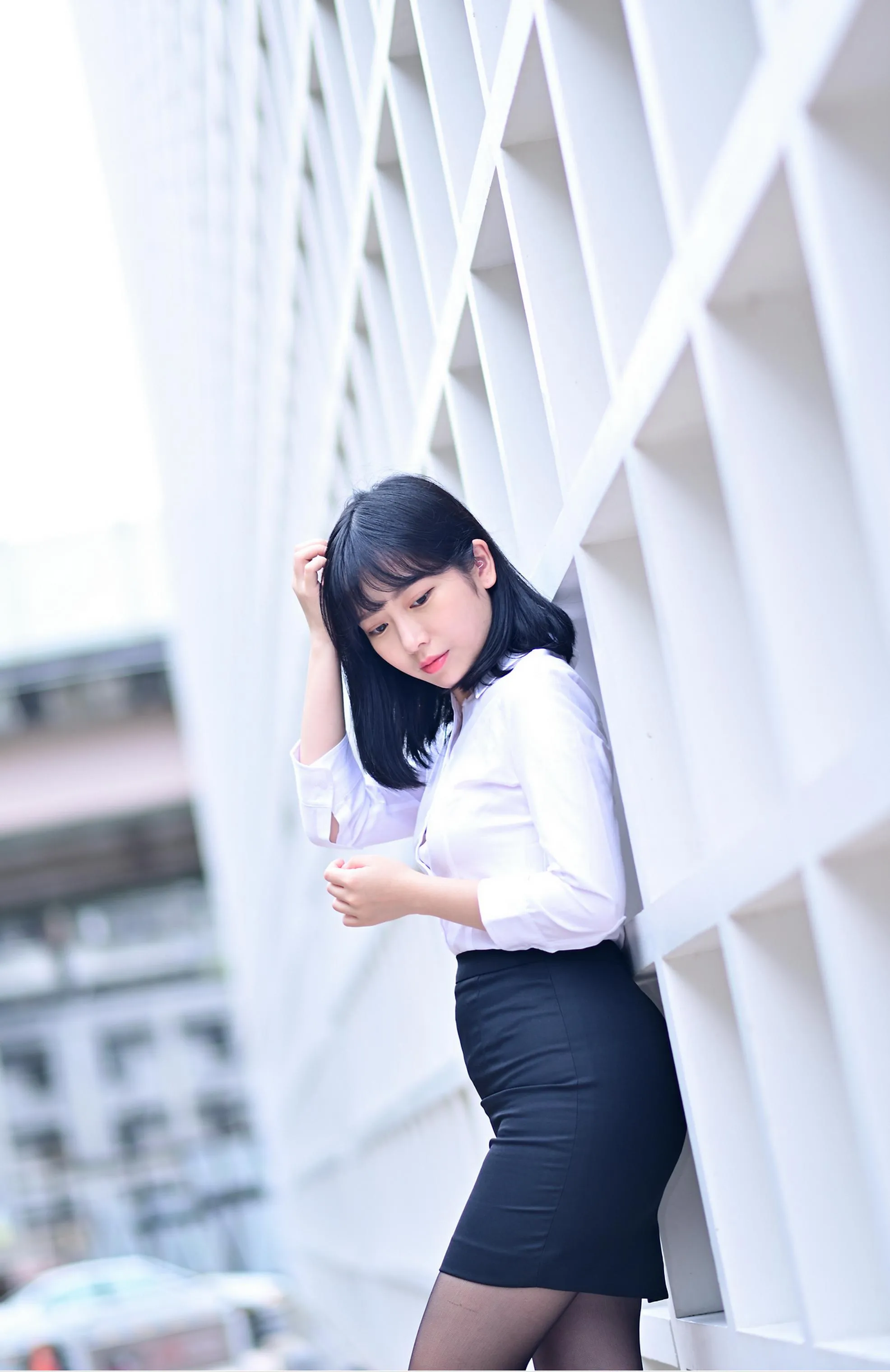 [街拍丝足] NO.147 塔塔酱 OL黑丝美腿 #街拍丝足、美足#[53P]-012