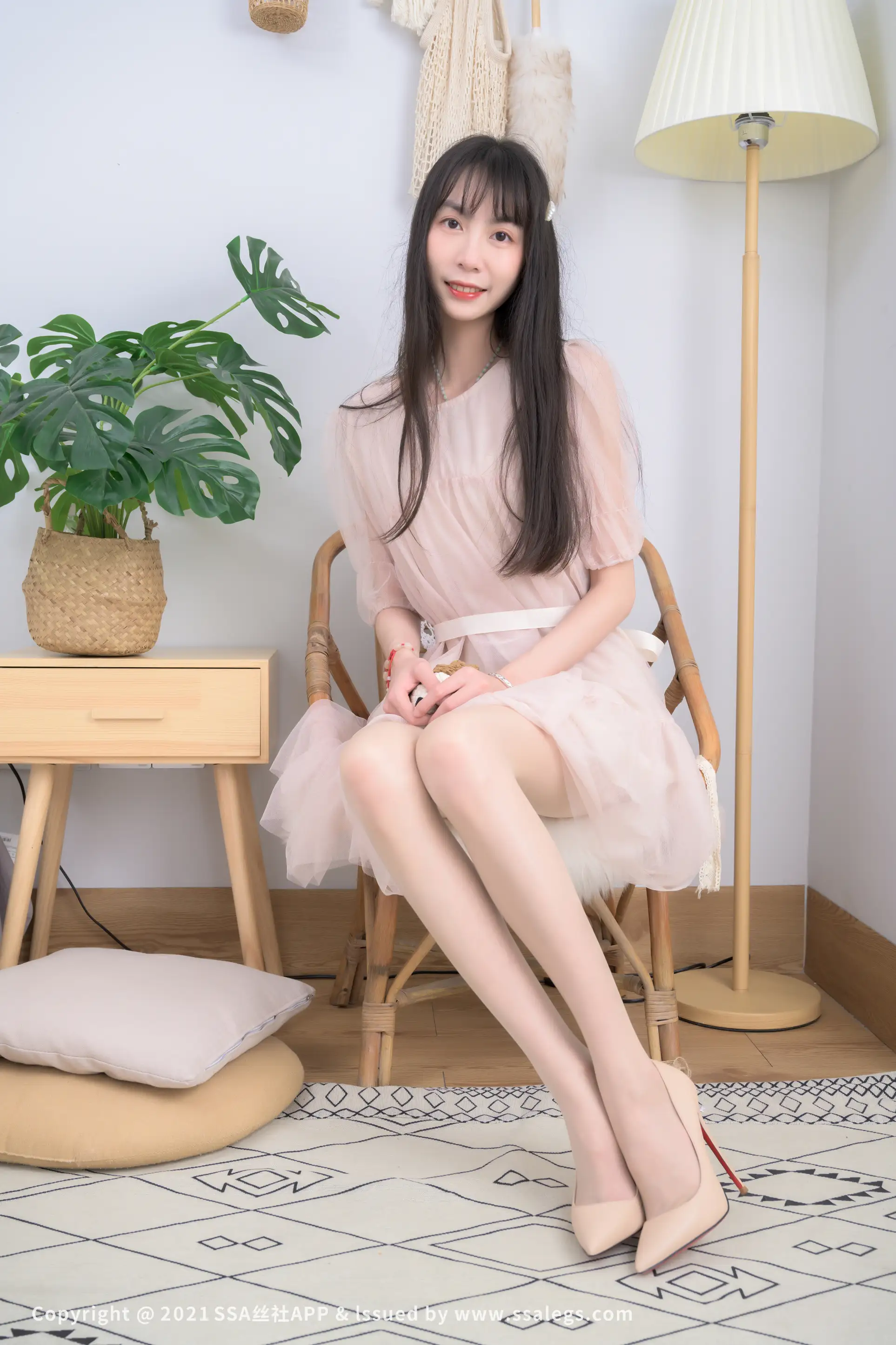 [SSA丝社] NO.764 模特团团的肉色油亮开裆丝袜(上)#[124P]-052