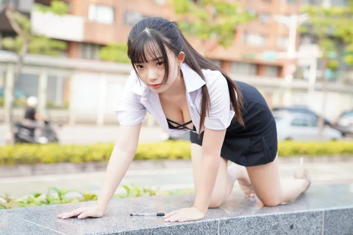 [街拍丝足] NO.078  陈家琳 OL短裙 高跟美腿外拍 #街拍丝足、美足#[100P]-032