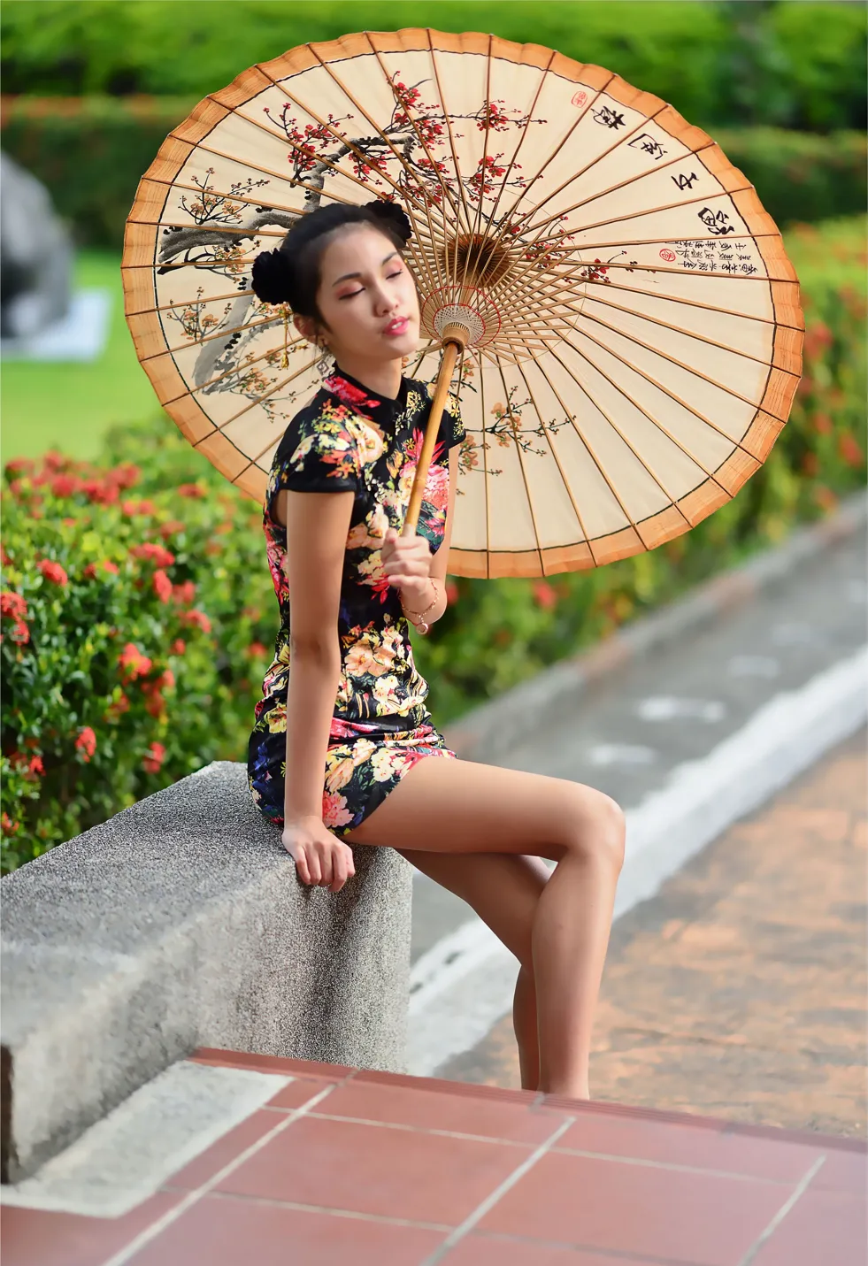 [街拍丝足] NO.191 陈濛欣 短旗袍高跟美腿 #街拍丝足、美足#[100P]-018
