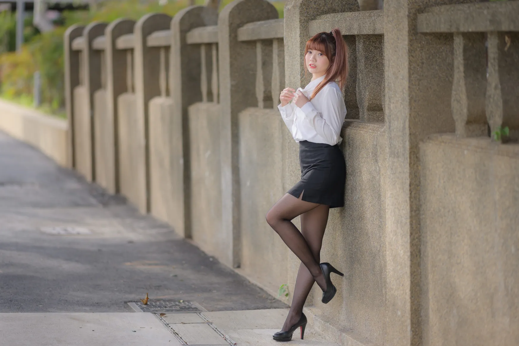[街拍丝足] NO.237 OL黑丝制服高跟 #街拍丝足、美足#[296P]-005