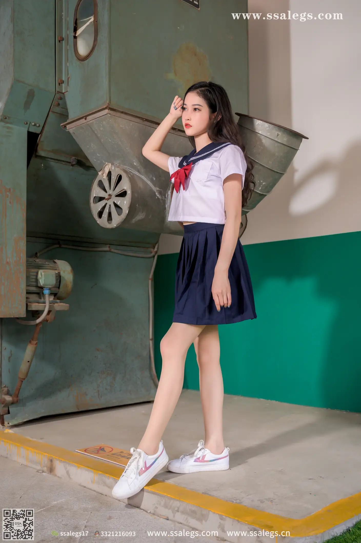 [SSA丝社] NO.421 漫漫白色jk制服肉丝写真(上)、丝社、美足#[135P]-109