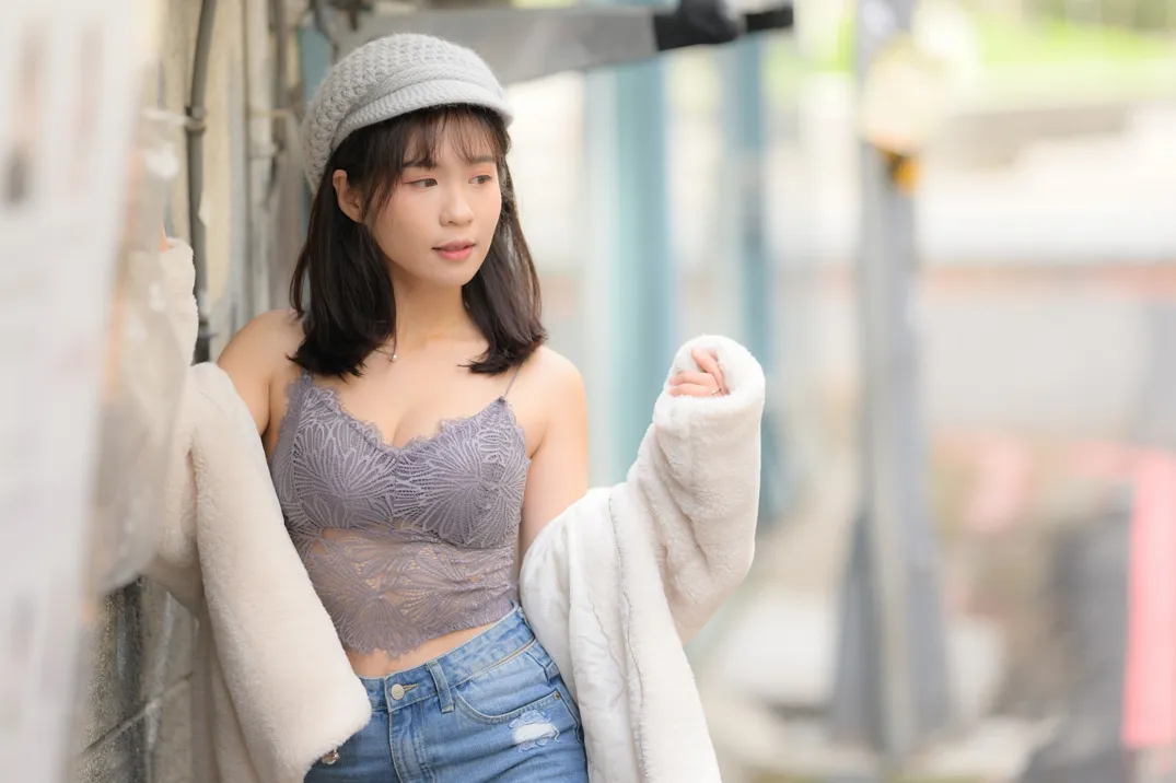 [街拍丝足] NO.215 YoYo 牛仔短裤长靴 #街拍丝足、美足#[109P]-099