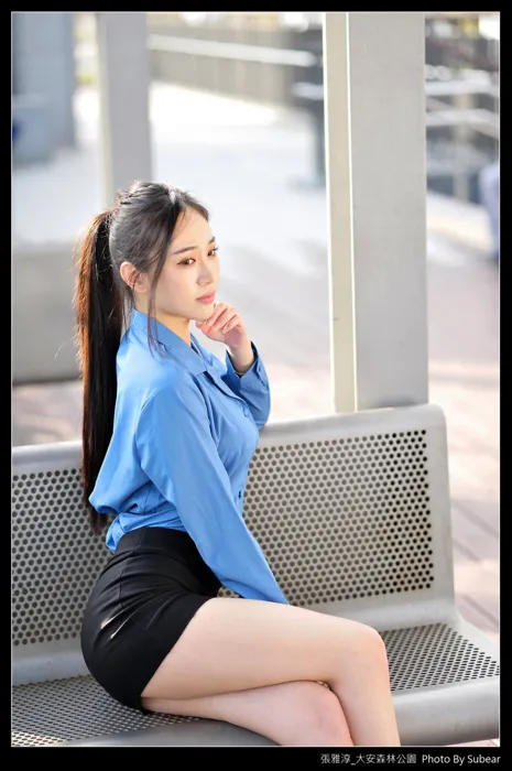 [街拍丝足] NO.091 张雅淳 大安森林 高跟美腿外拍 #街拍丝足、美足#[54P]-054