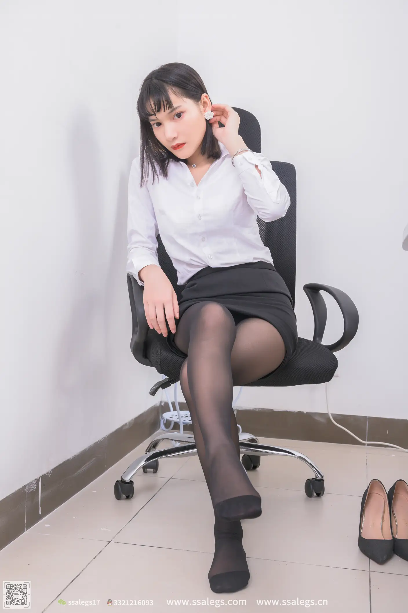 [SSA丝社] NO.530 冰冰 黑丝袜写真（下)、丝社、美足#[154P]-010