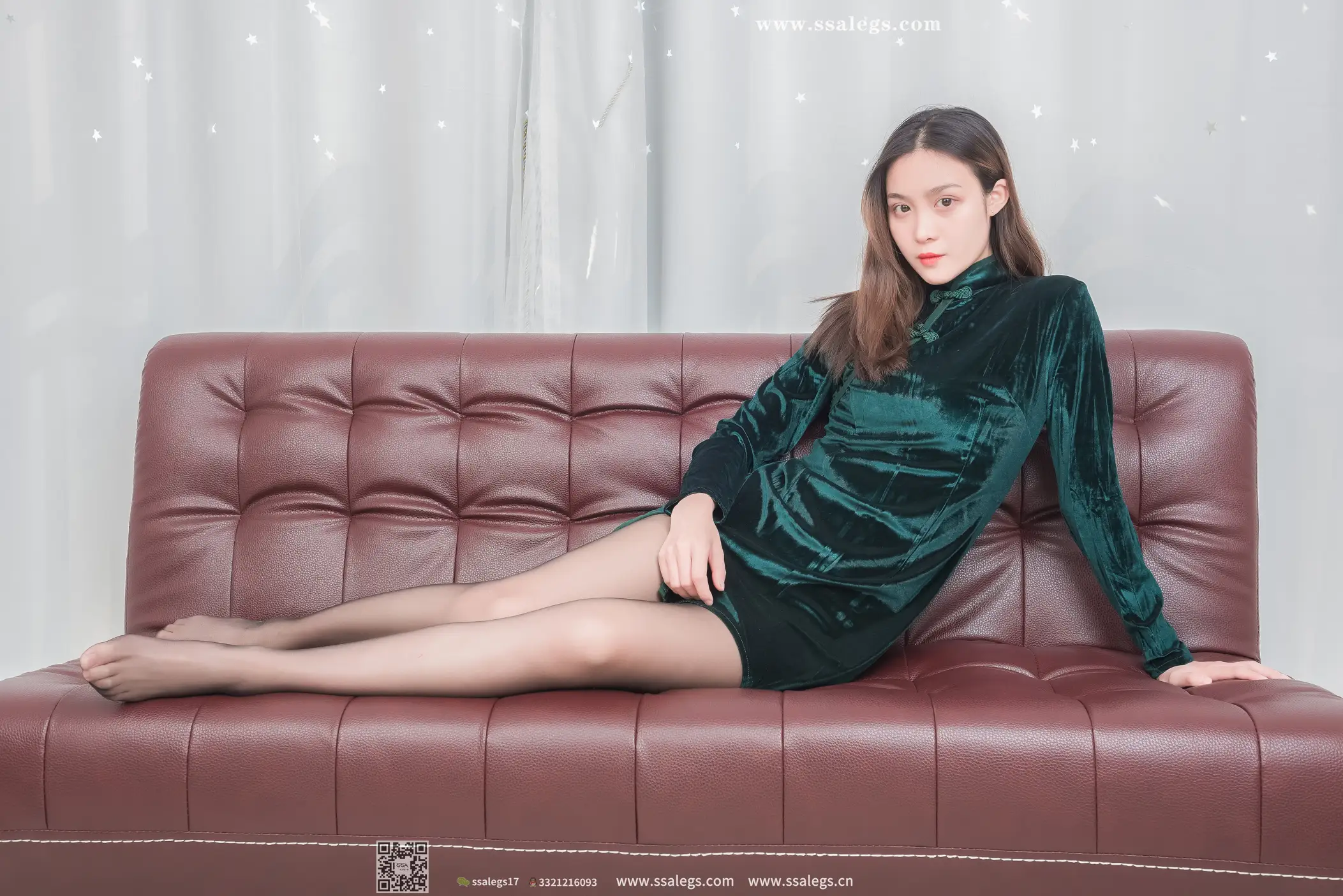 [SSA丝社] NO.450 君君 复古的孔雀绿、丝社、美足#[99P]-027