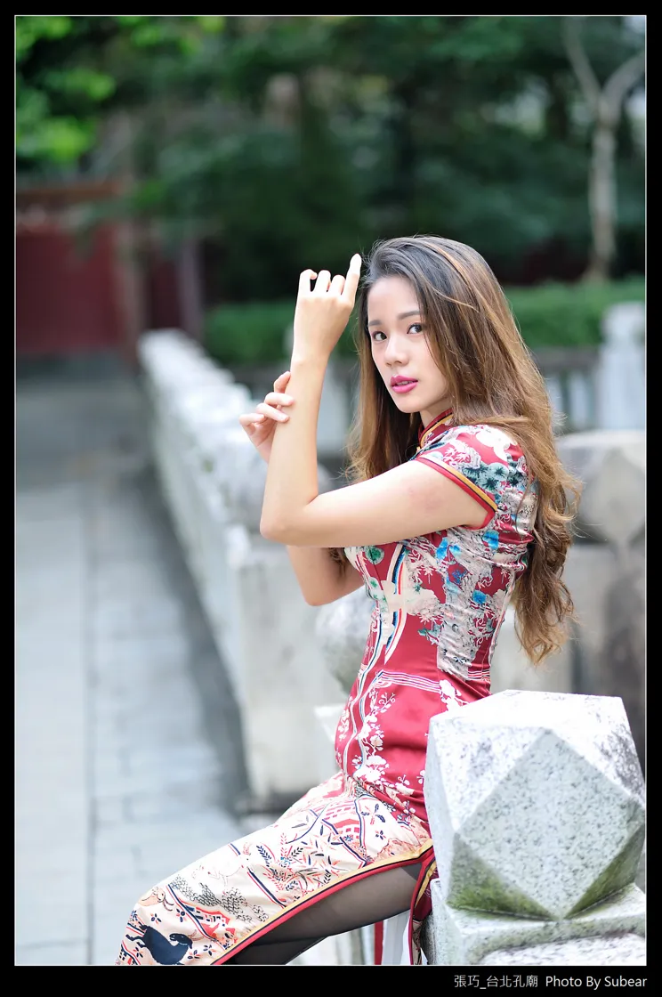 [街拍丝足] NO.098 张巧 旗袍黑丝高跟美腿 #街拍丝足、美足#[54P]-020