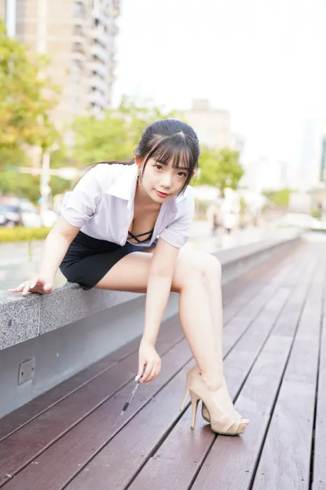 [街拍丝足] NO.078  陈家琳 OL短裙 高跟美腿外拍 #街拍丝足、美足#[100P]-028
