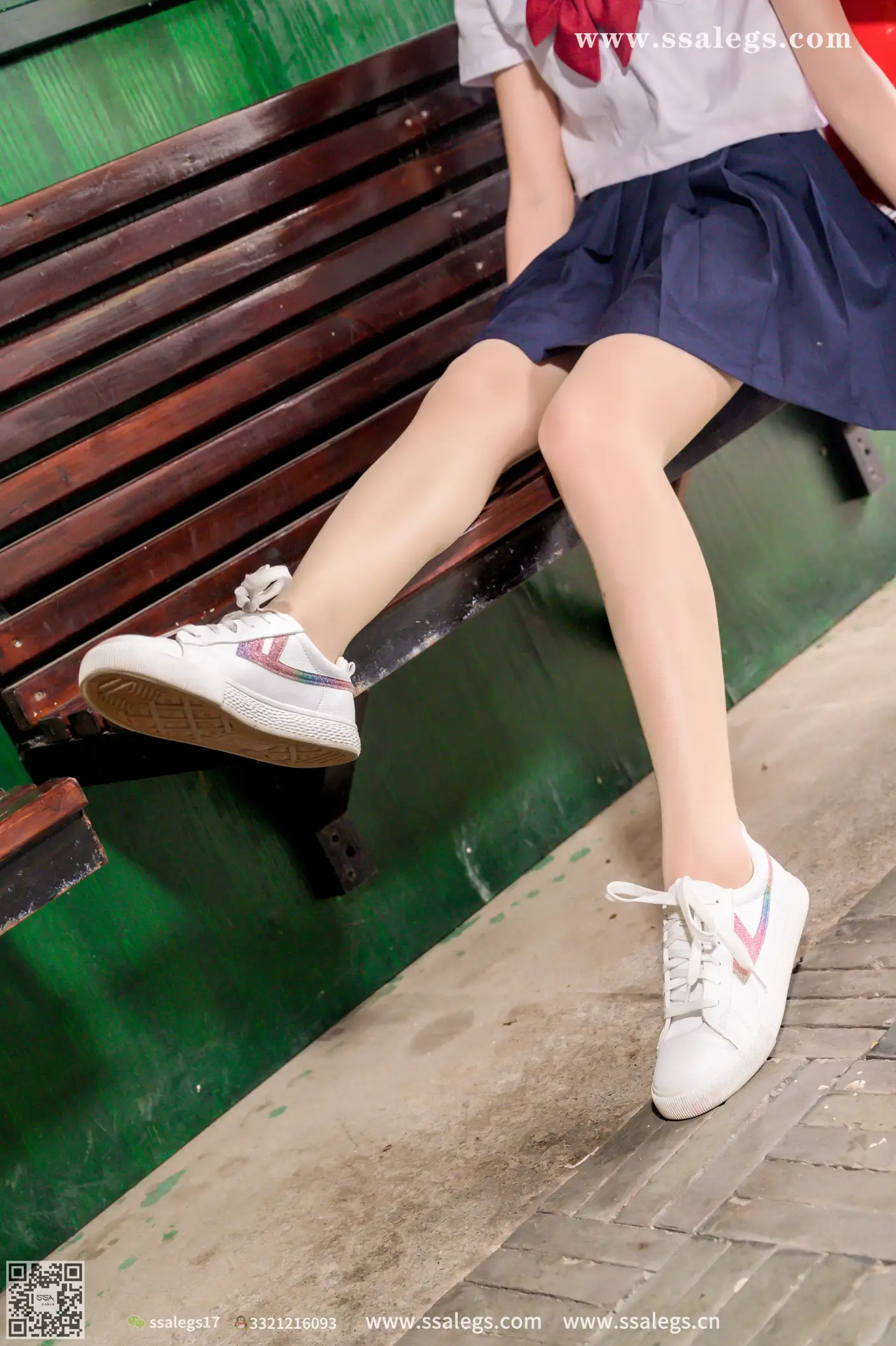 [SSA丝社] NO.422 漫漫白色jk制服肉丝写真(下)、丝社、美足#[134P]-083