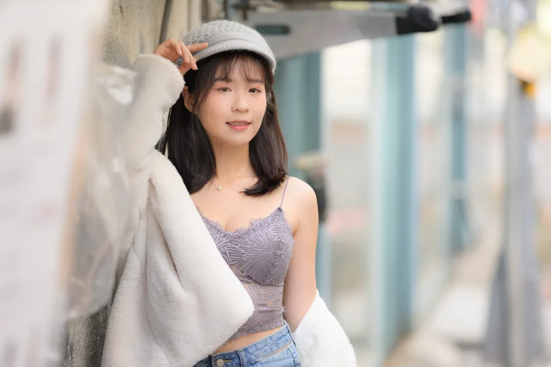 [街拍丝足] NO.215 YoYo 牛仔短裤长靴 #街拍丝足、美足#[109P]-095