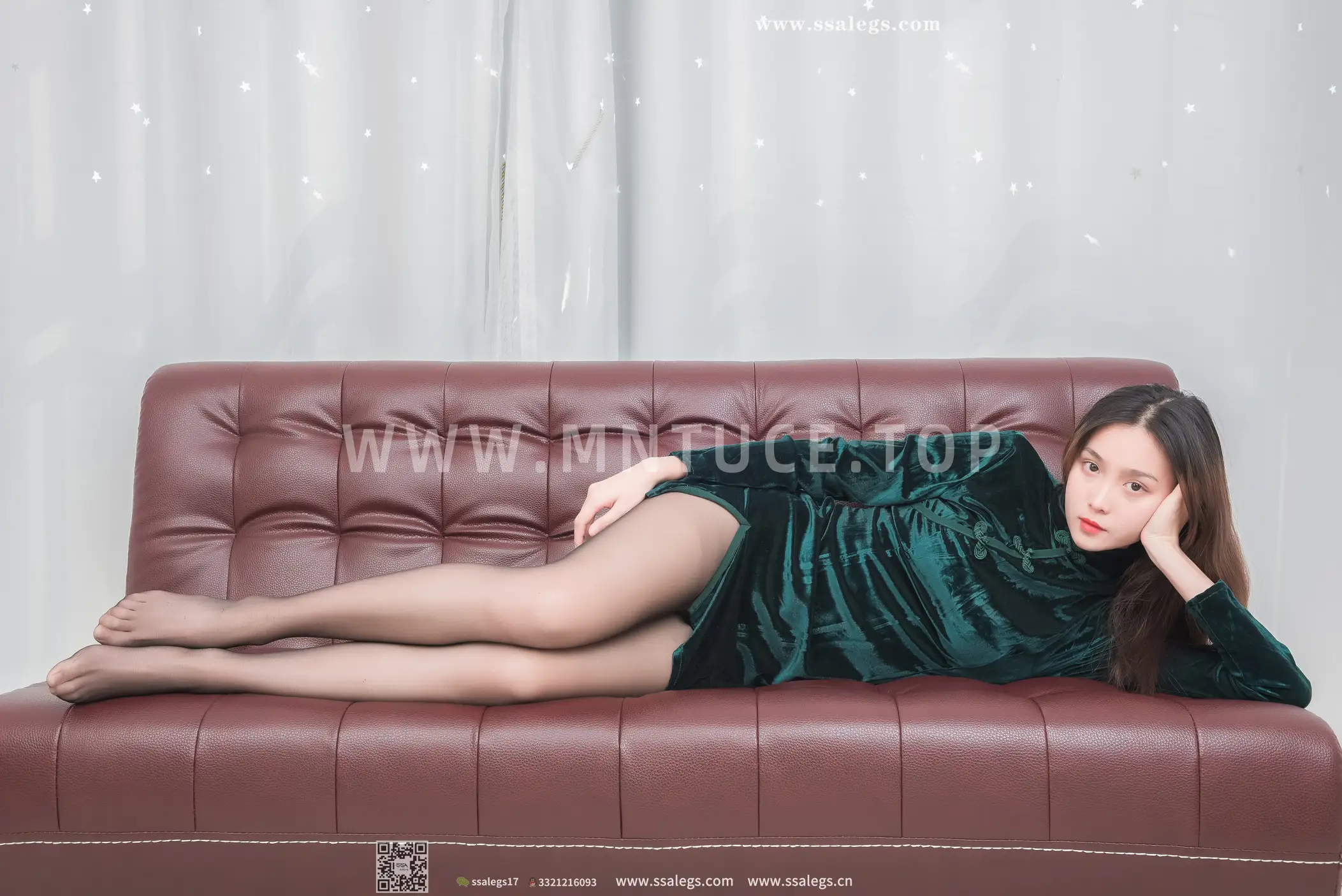 [SSA丝社] NO.450 君君 复古的孔雀绿、丝社、美足#[99P]-028