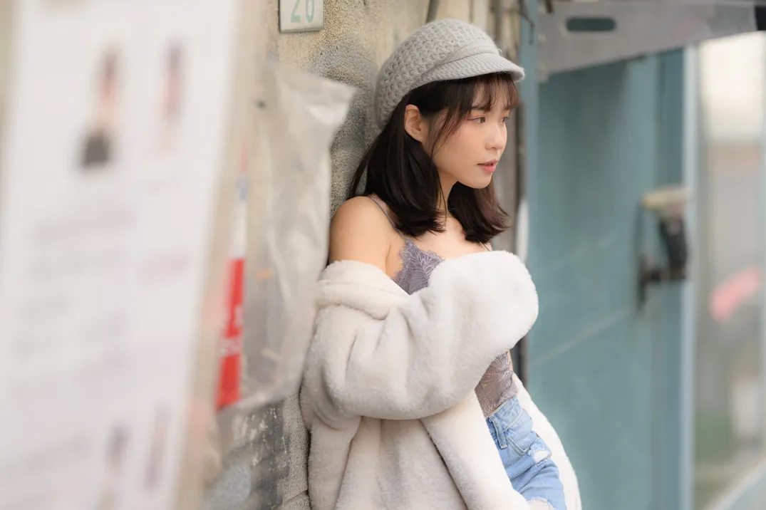 [街拍丝足] NO.215 YoYo 牛仔短裤长靴 #街拍丝足、美足#[109P]-092