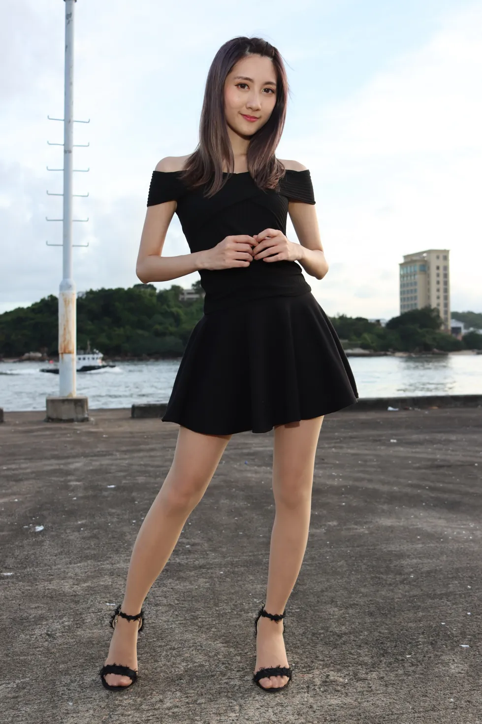 [街拍丝足] NO.140 Elaine Chung 连衣裙丝袜凉高美腿 #街拍丝足、美足#[73P]-069