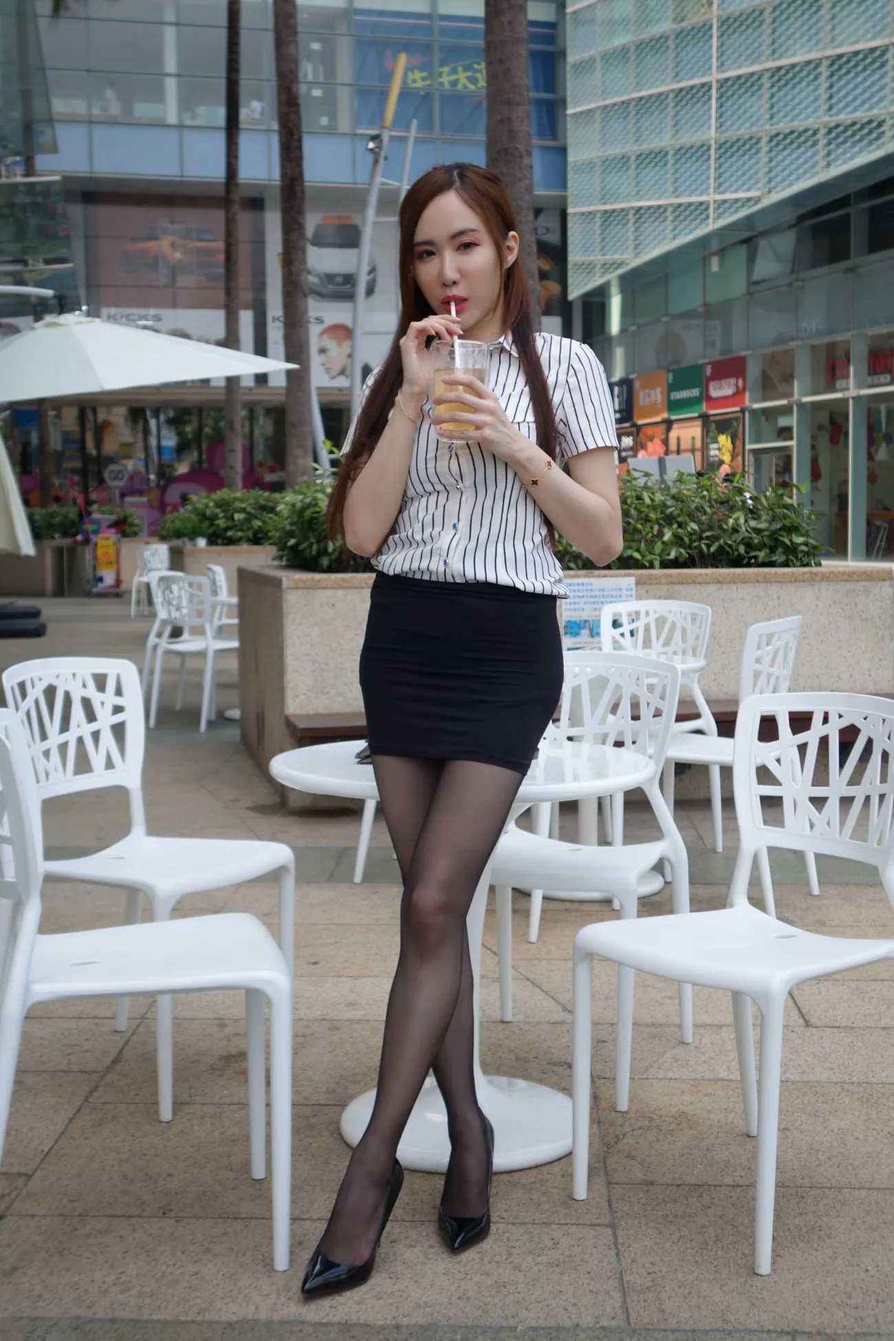 [街拍丝足] NO.073  Dora妍希 OL黑丝高跟美腿 #街拍丝足、美足#[82P]-019