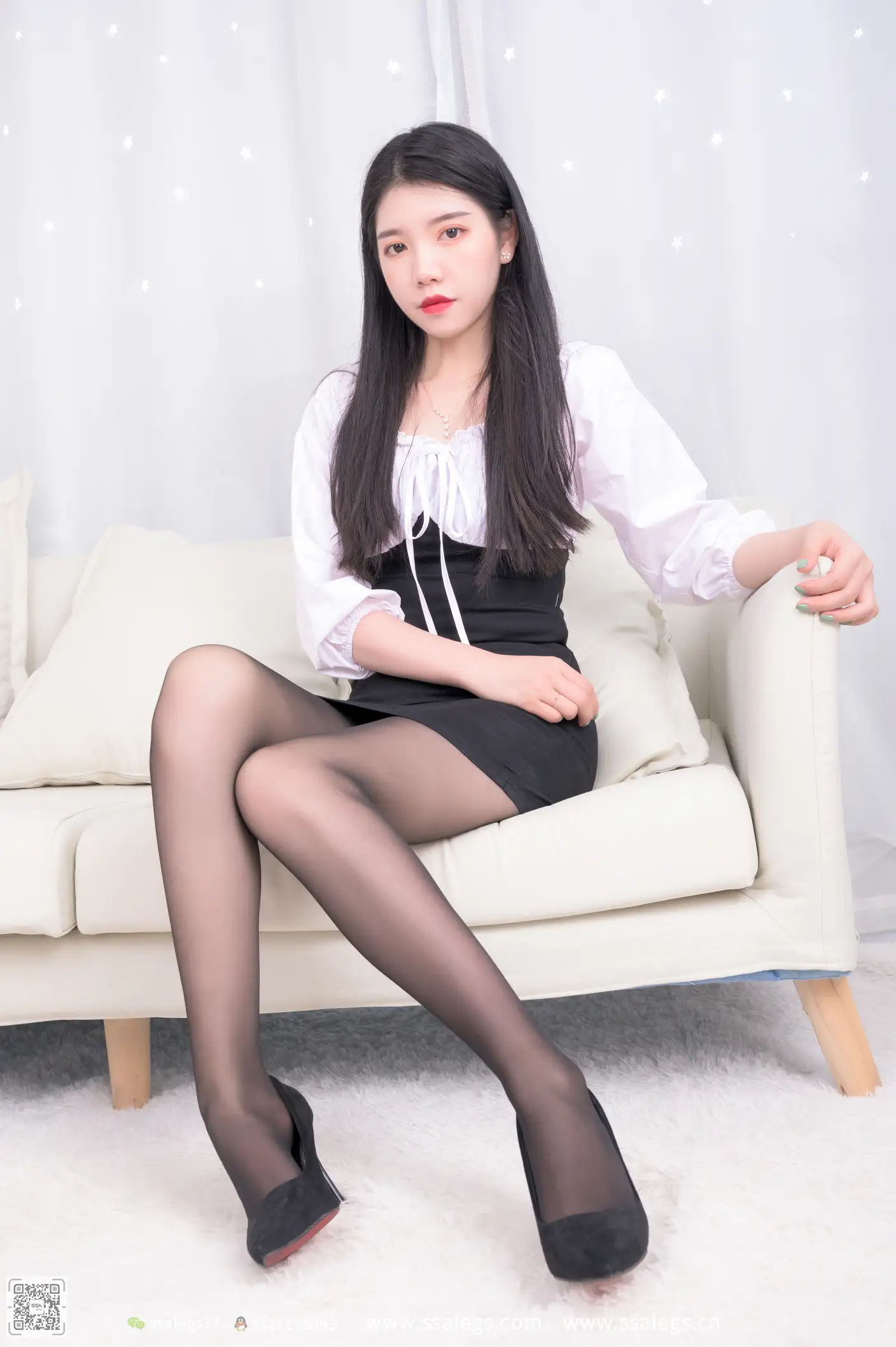 [SSA丝社] NO.516 秋秋 黑丝写真（上)、丝社、美足#[122P]-066