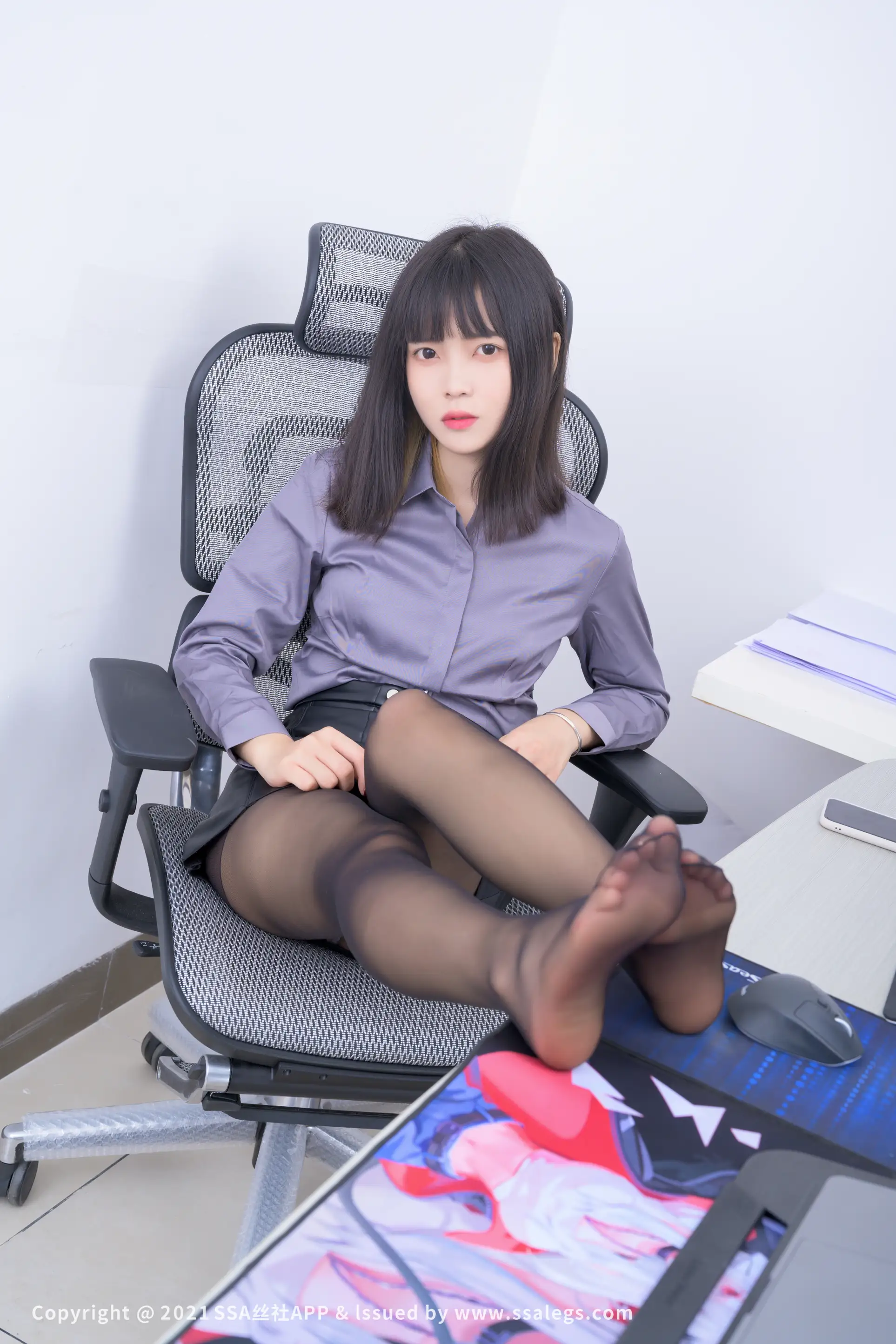 [SSA丝社] NO.749 模特丹丹的黑丝袜OL(下)#[123P]-079